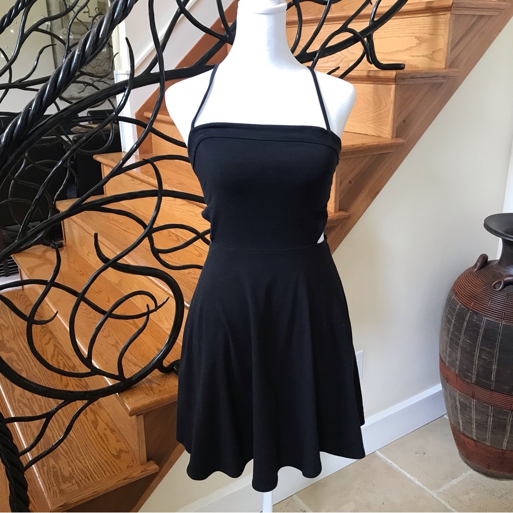 Hollister Black Cotton Mini Dress
